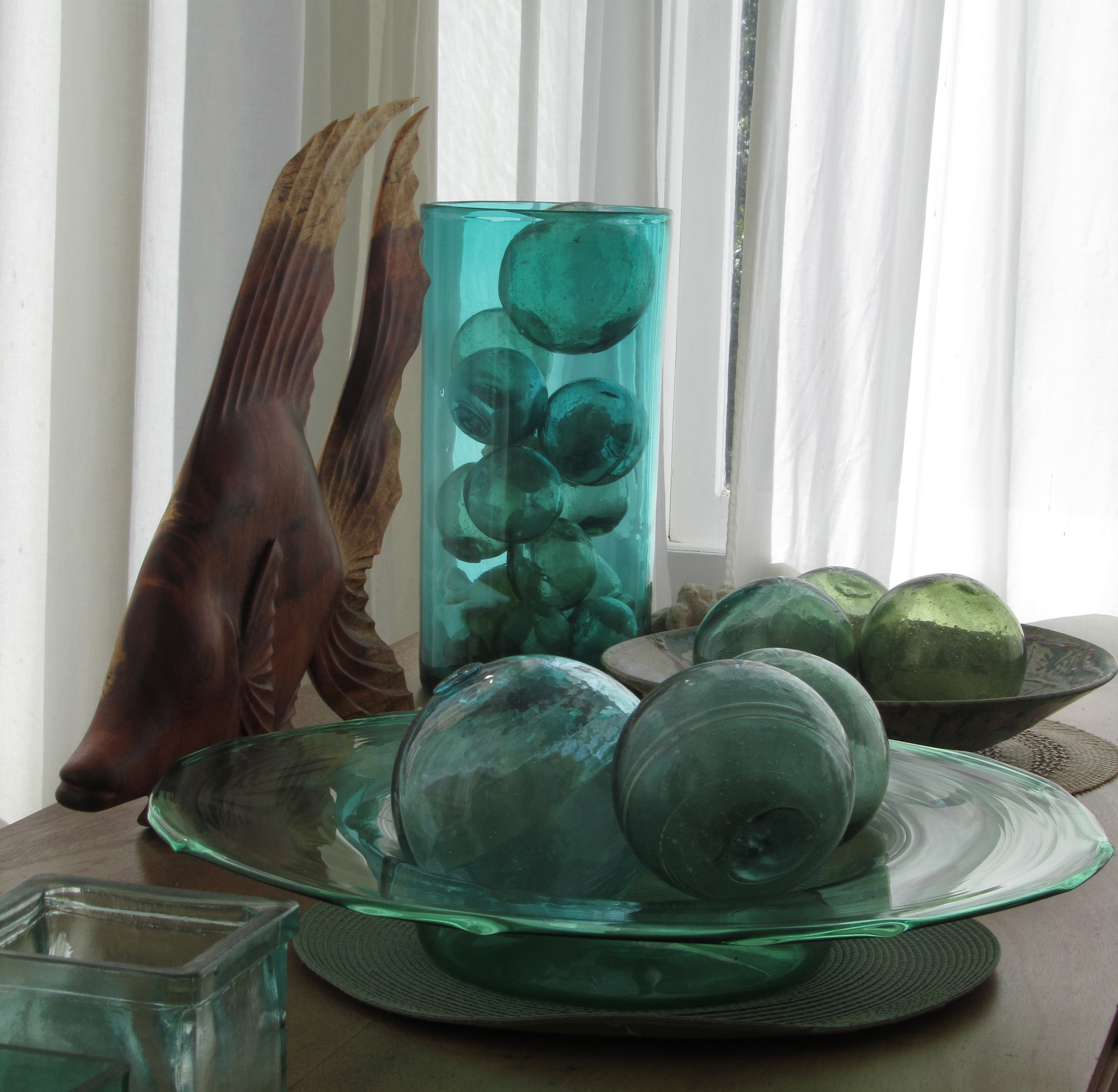 Sheer Simplicity…More Japanese Glass Fishing Float Displays